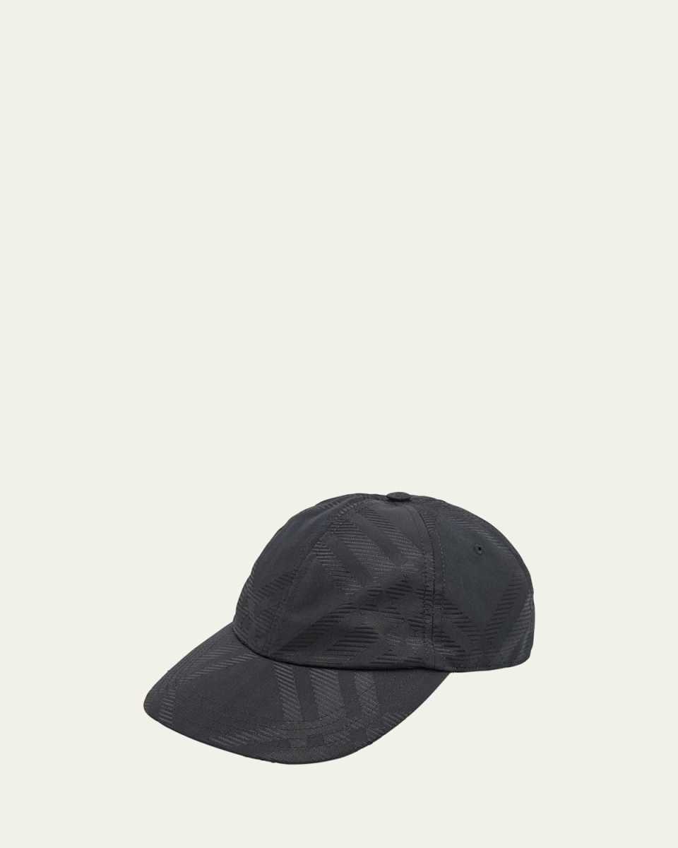 Men's Tonal Check Jacquard Baseball Cap
